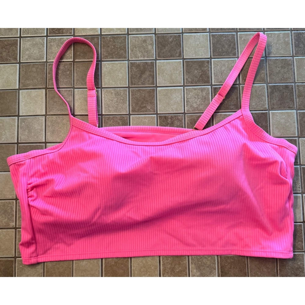 Women's Wild Fable Pink Ribbed Tank Top Size 2X